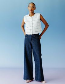 Jean wide leg taille standard