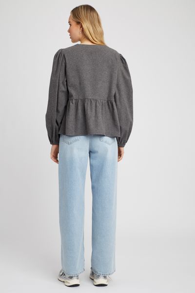 Chemise en flanelle à noeuds