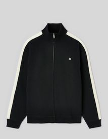 Sweat zipp&eacute; &agrave; bandes