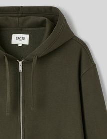 Sweat zipp&eacute; ouverture double