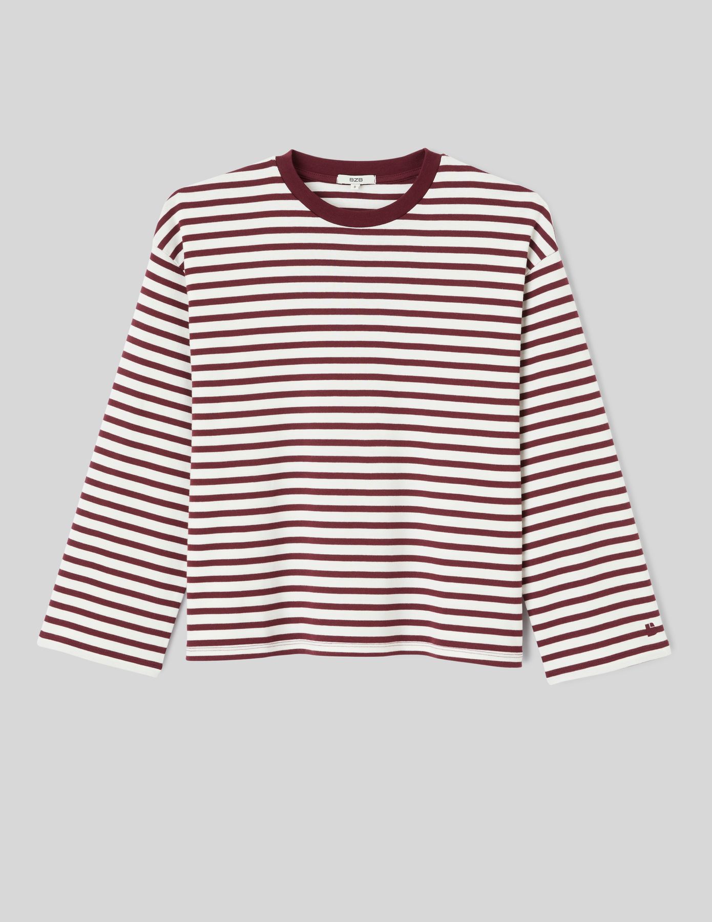 T-shirt manches longues ray&eacute;