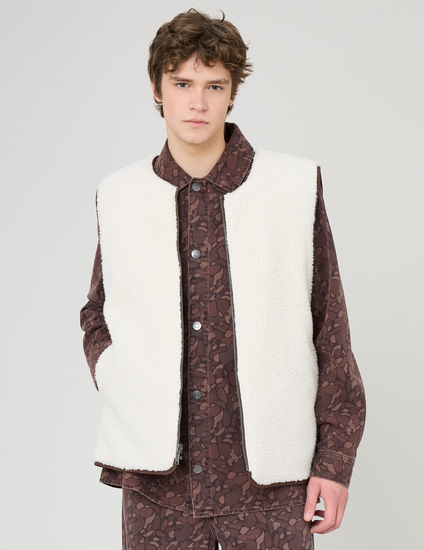 Blouson sans manches réversible