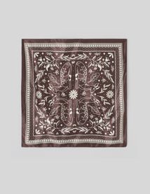 Foulard satin imprim&eacute;