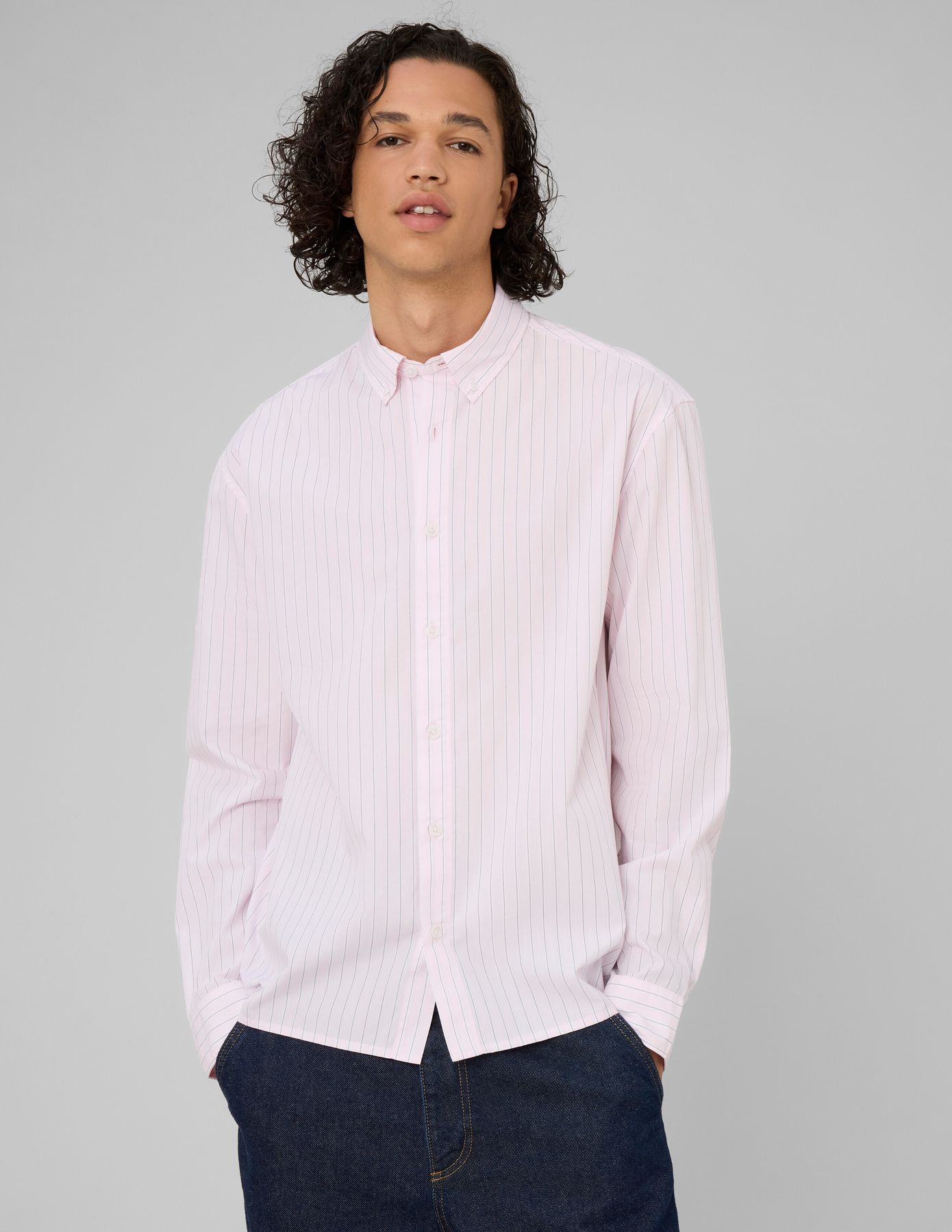 Chemise &agrave; rayures fines