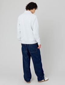 Sweat col polo zippé