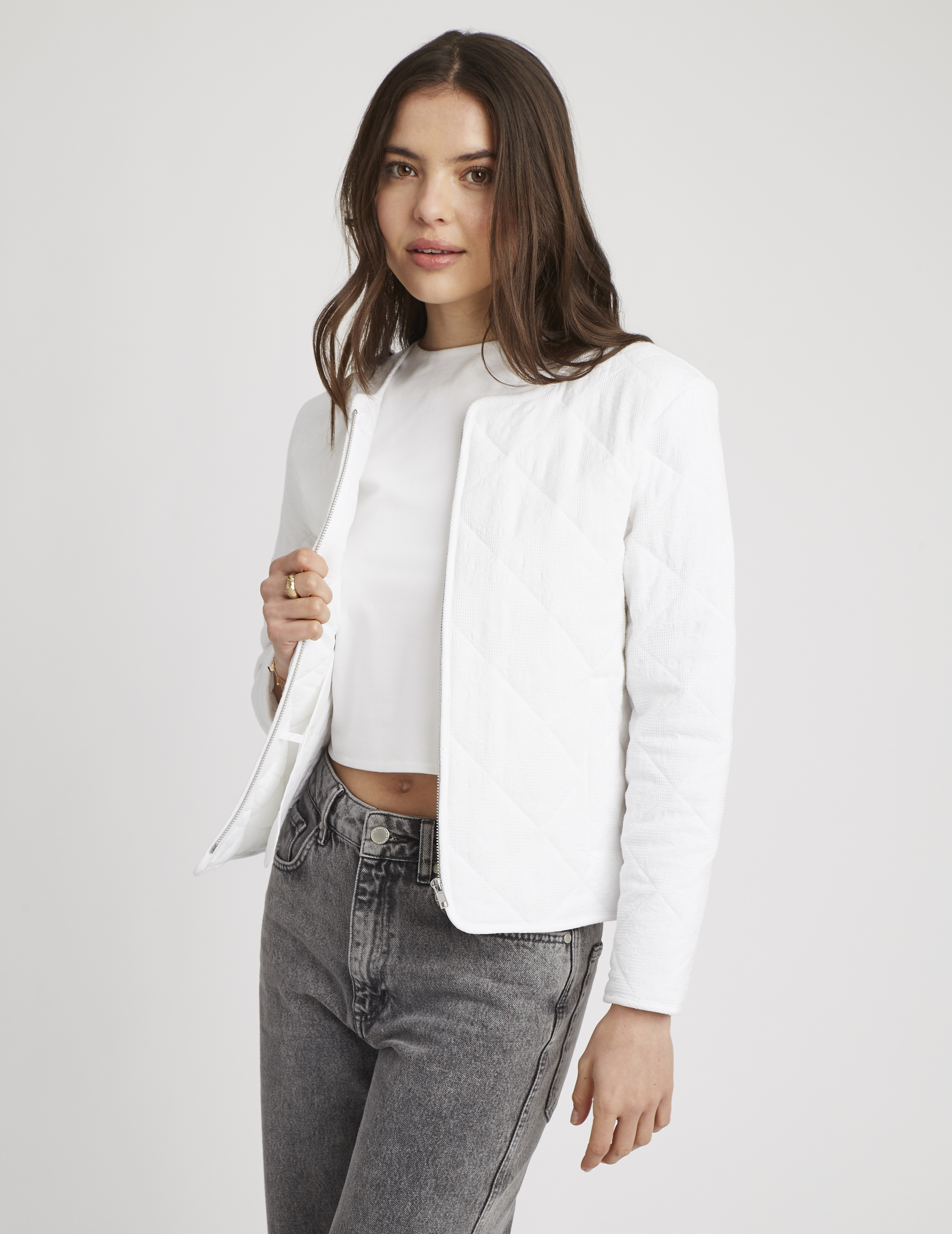 Manteau Femme BP 4874 - Coupe Près Du Corps, Longueur 90 Cm, élastique | Style Casual Avec Broderies étoile - 2