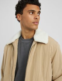 Veste zippée col sherpa