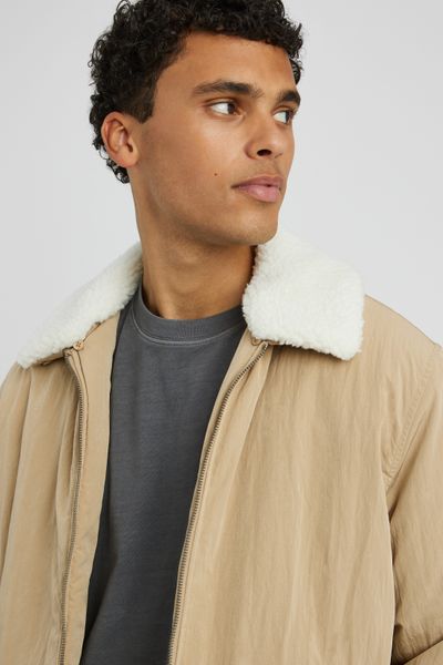 Veste zippée col sherpa