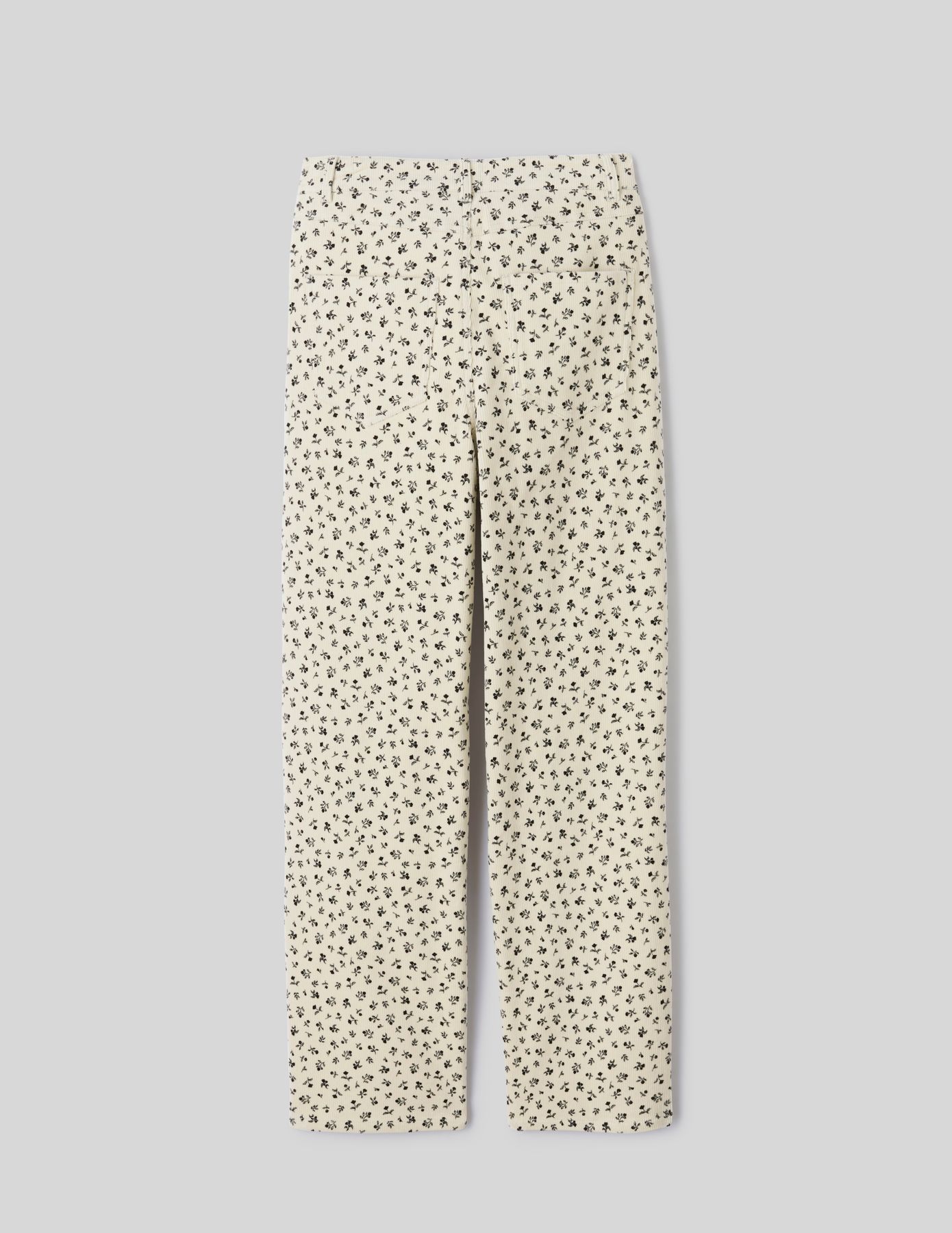 Pantalon velours wide leg imprimé