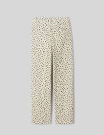 Pantalon velours wide leg imprimé