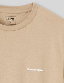 T-shirt broderie poitrine