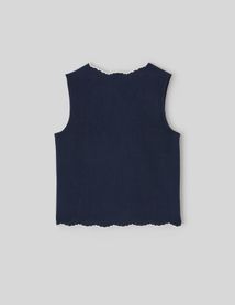 Top brod&eacute; &agrave; nouer