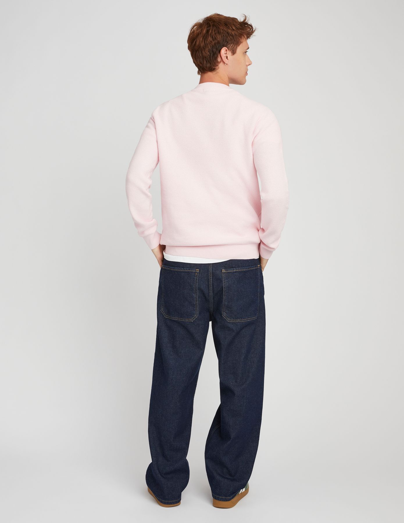 Pull matière fantaisie