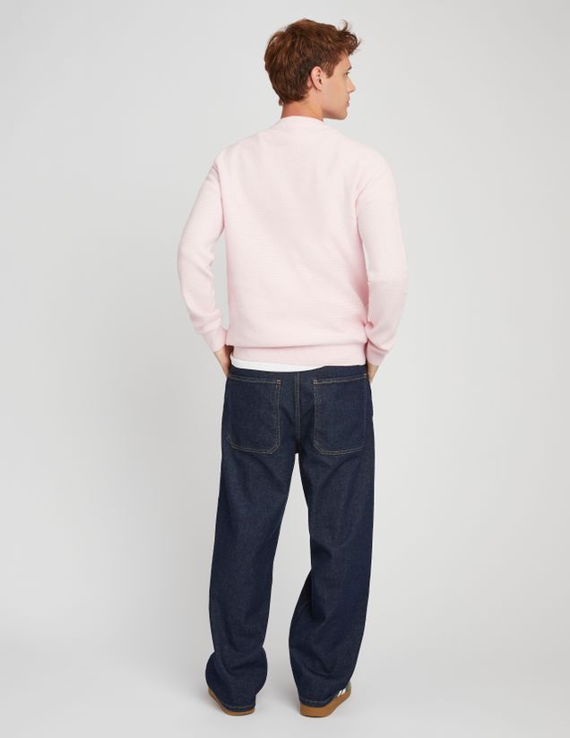 Pull matière fantaisie