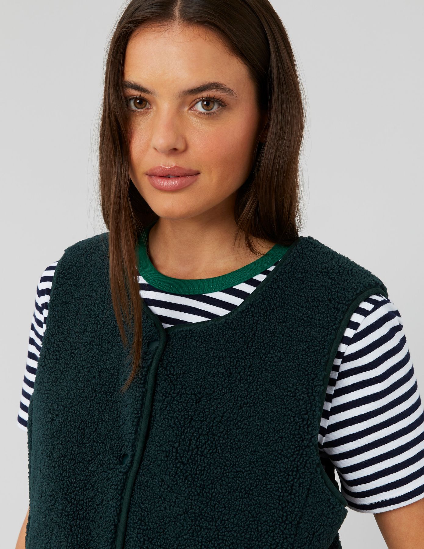 Gilet sherpa sans manches