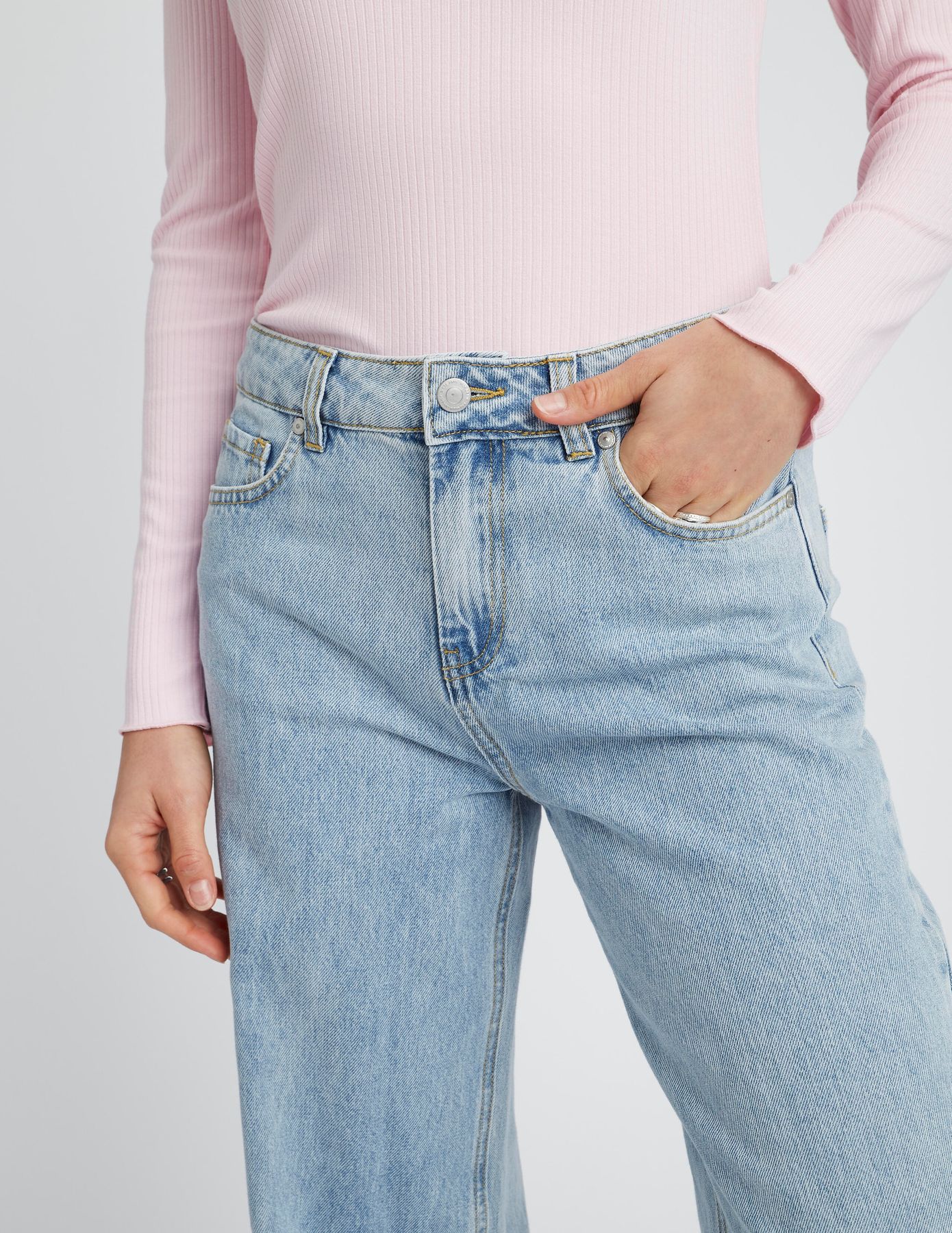 Jean wide leg revers