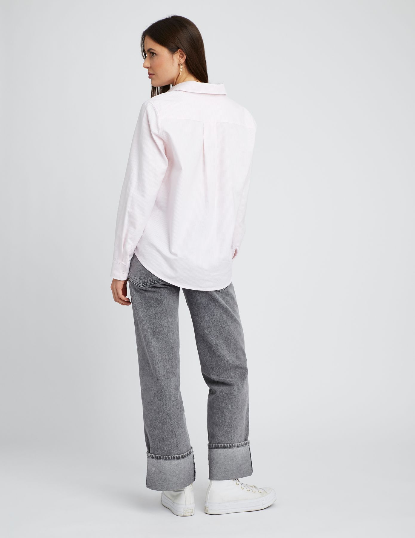Chemise oxford rayée