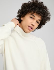 Pull col roulé