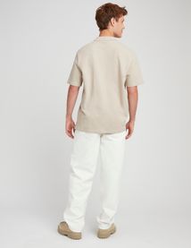 Polo matière fantaisie