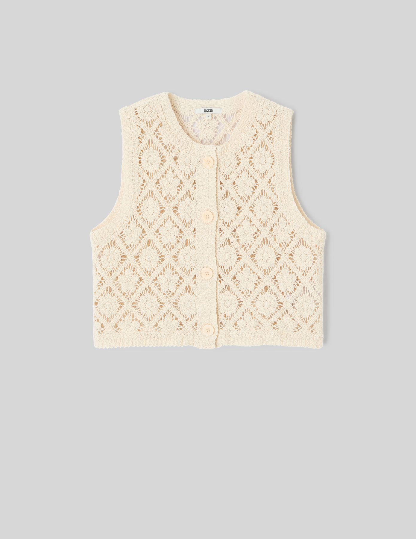 Gilet sans manche au crochet
