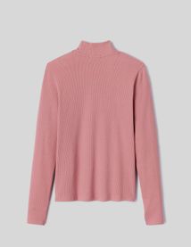 T-shirt col montant uni