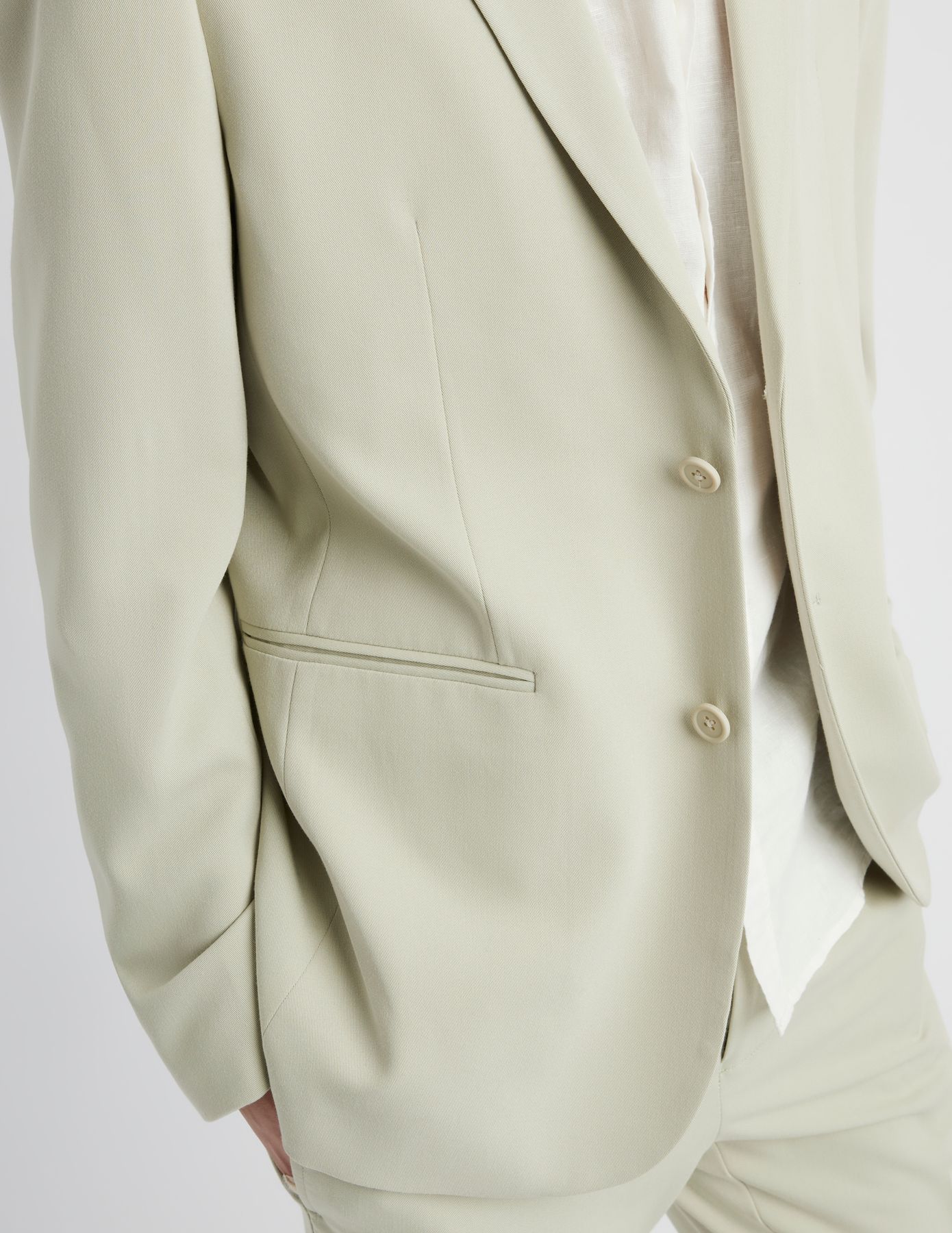 Veste de costume coupe droite
