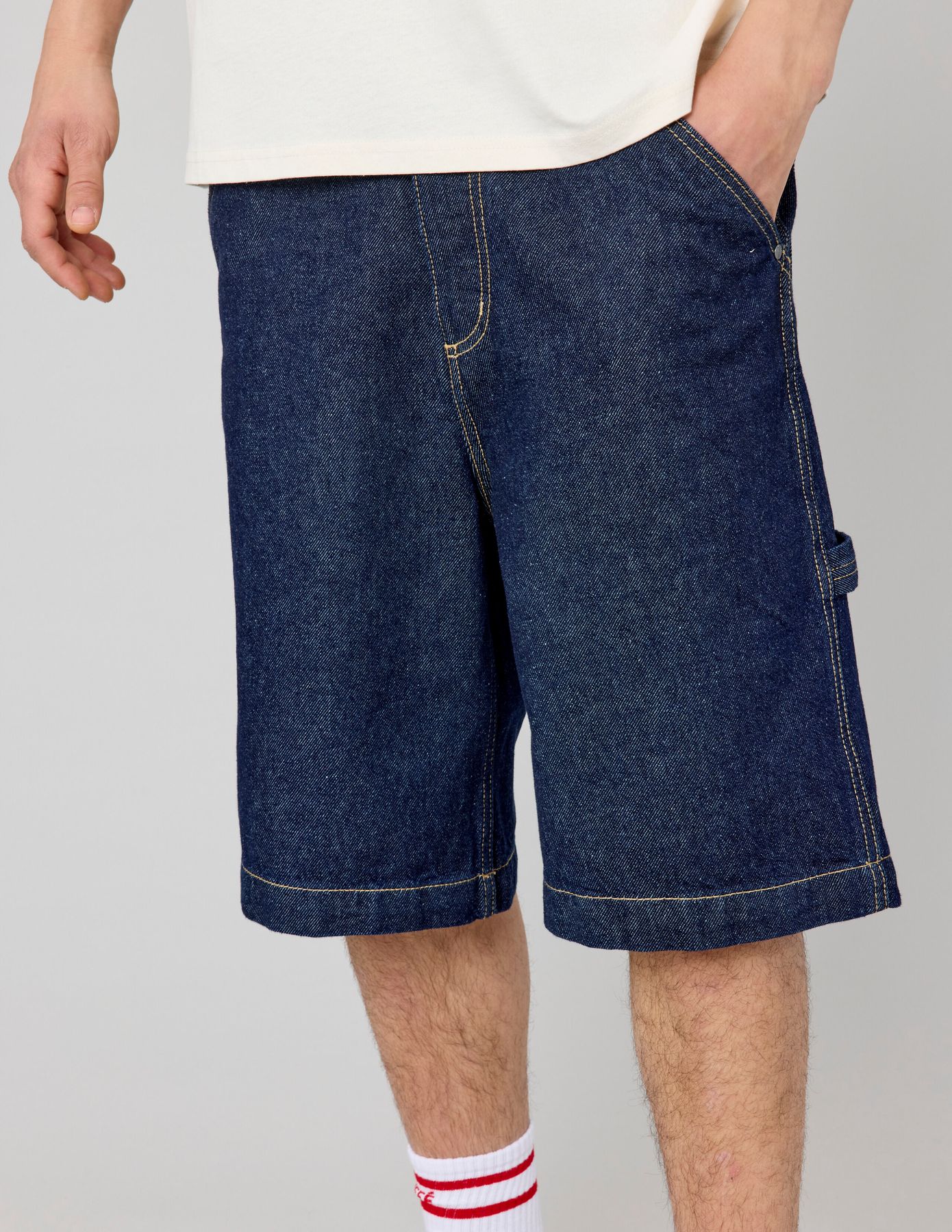 Bermuda charpentier en jean