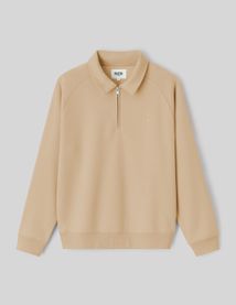Sweat col polo zipp&eacute;