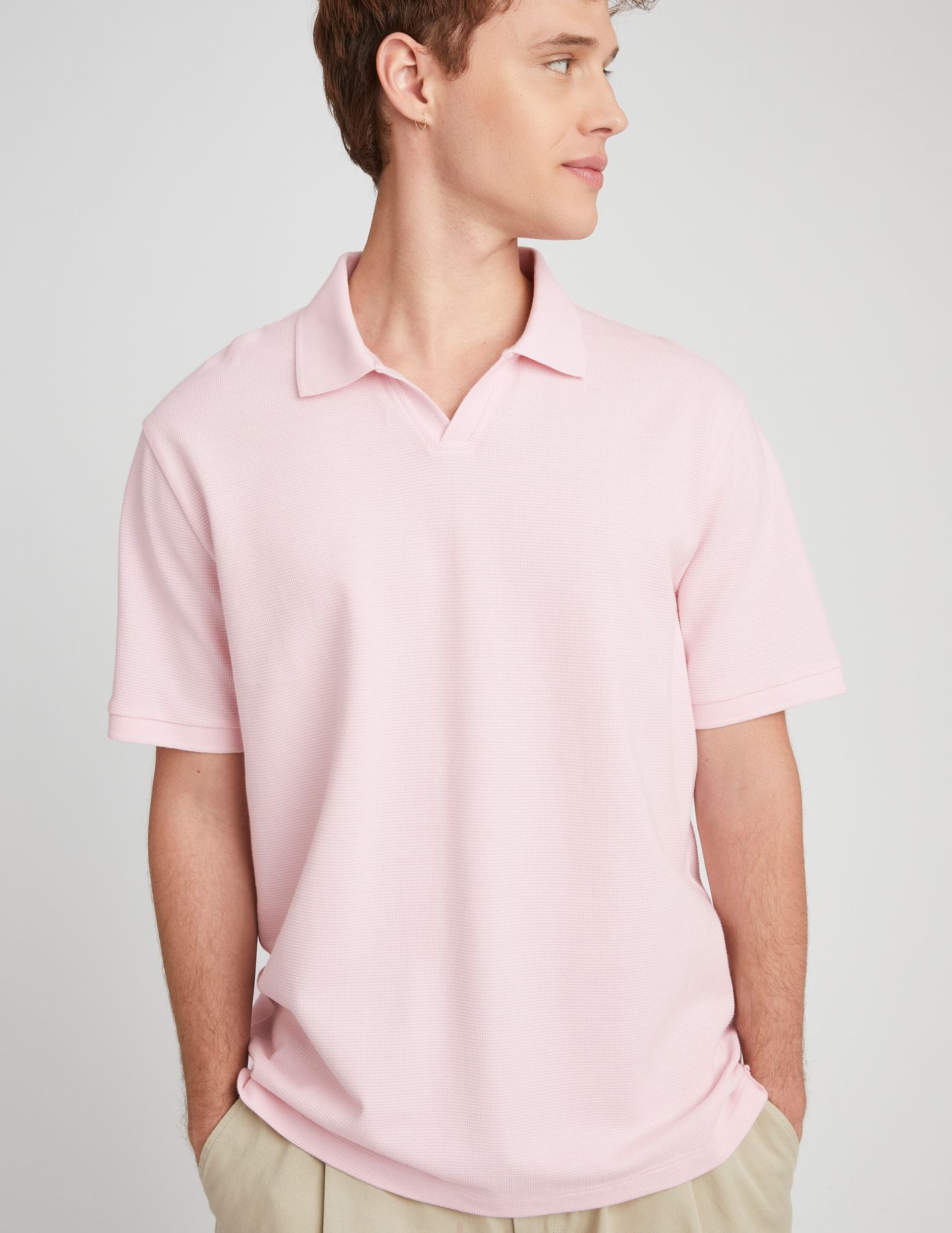 Polo matière fantaisie
