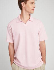 Polo matière fantaisie