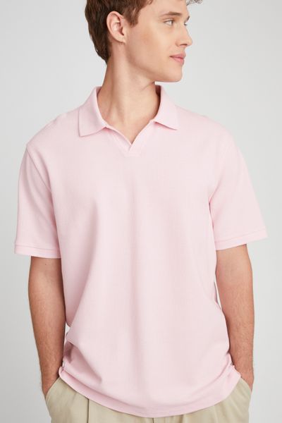 Polo matière fantaisie
