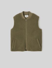 Blouson sans manches sherpa