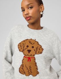 Pull motif chien