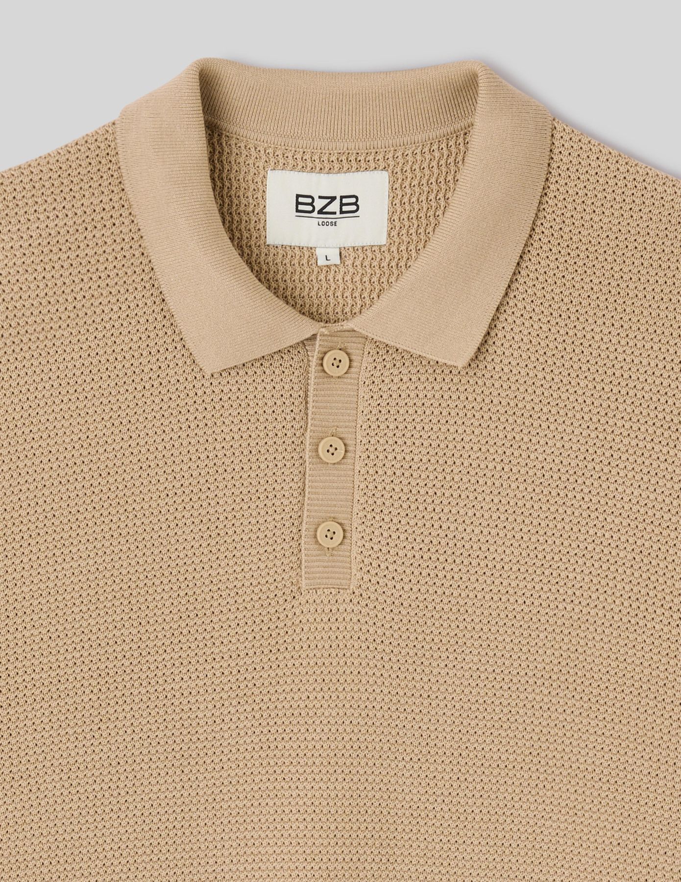 Polo maille fantaisie