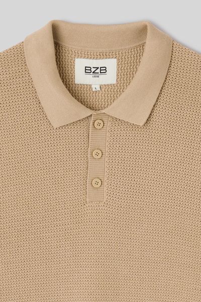 Polo maille fantaisie