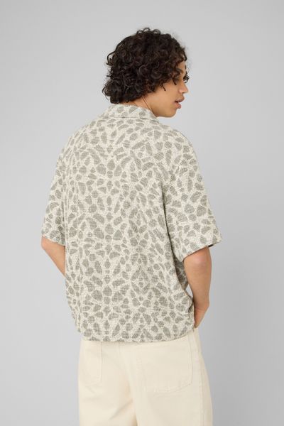 Chemise manches courtes maille jacquard