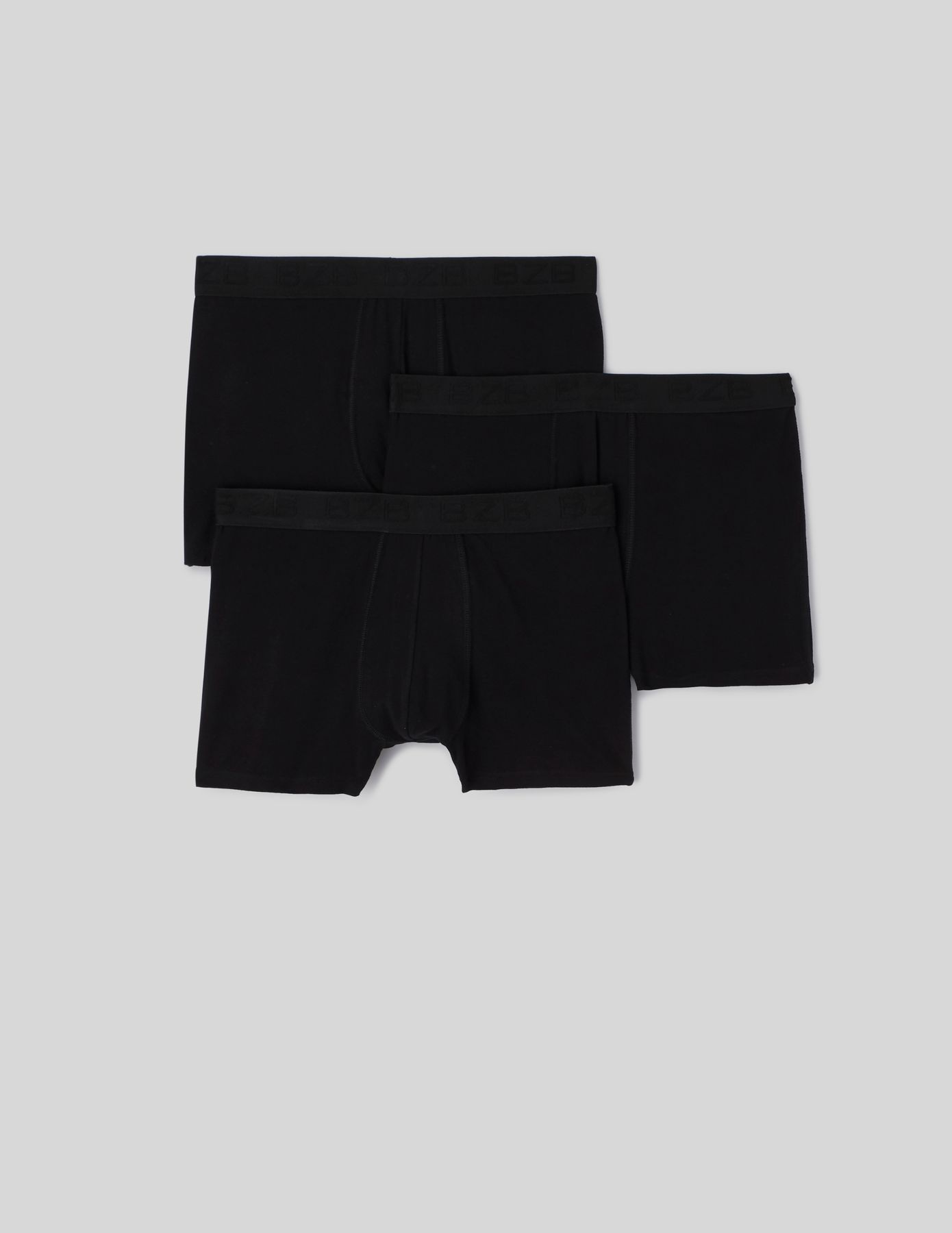 Lot de 3 boxers unis
