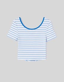 T-shirt court rayé