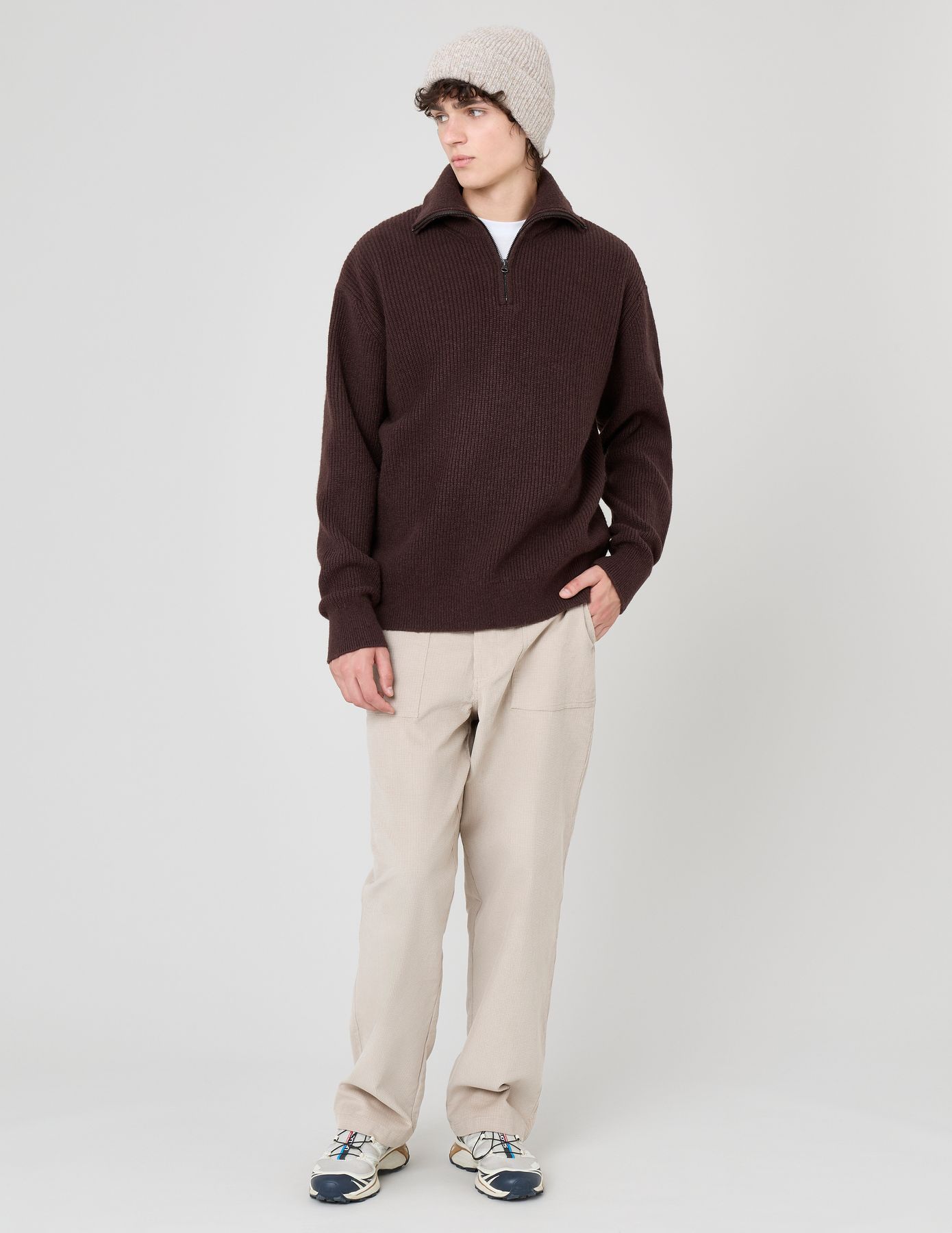 Pull col camionneur en laine