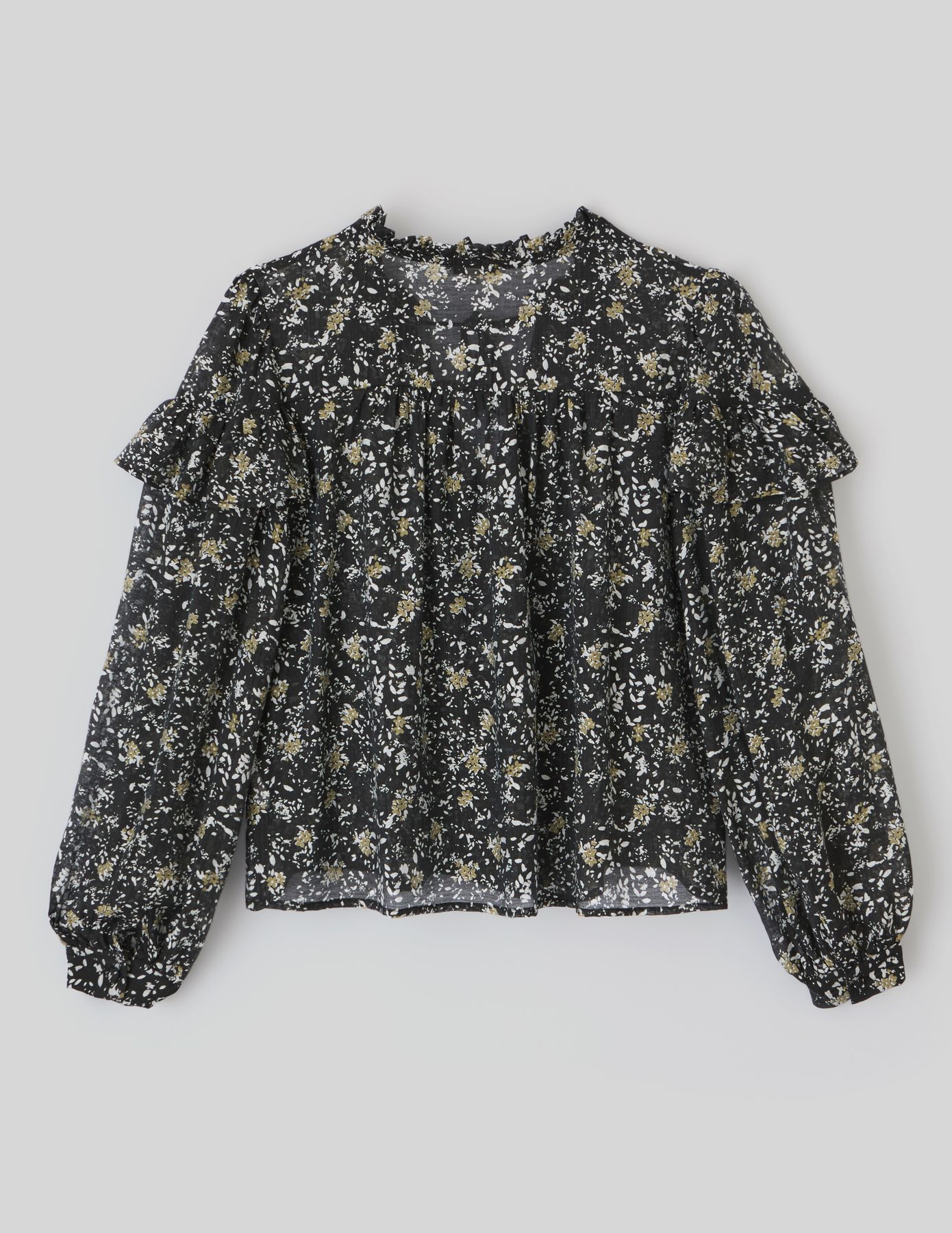Blouse en voile imprimée