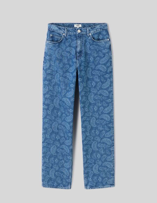 Jean loose paisley