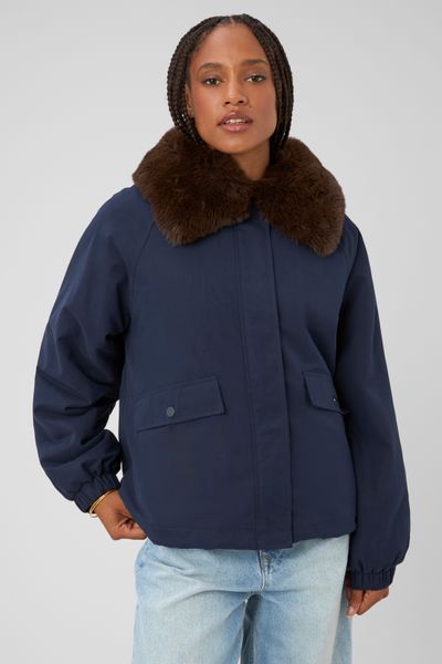 Blouson col duveteux