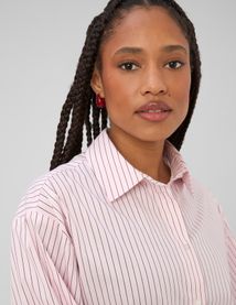 Chemise ray&eacute;e oversize