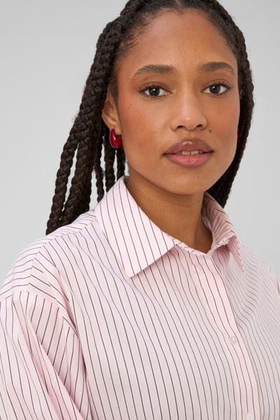 Chemise ray&eacute;e oversize