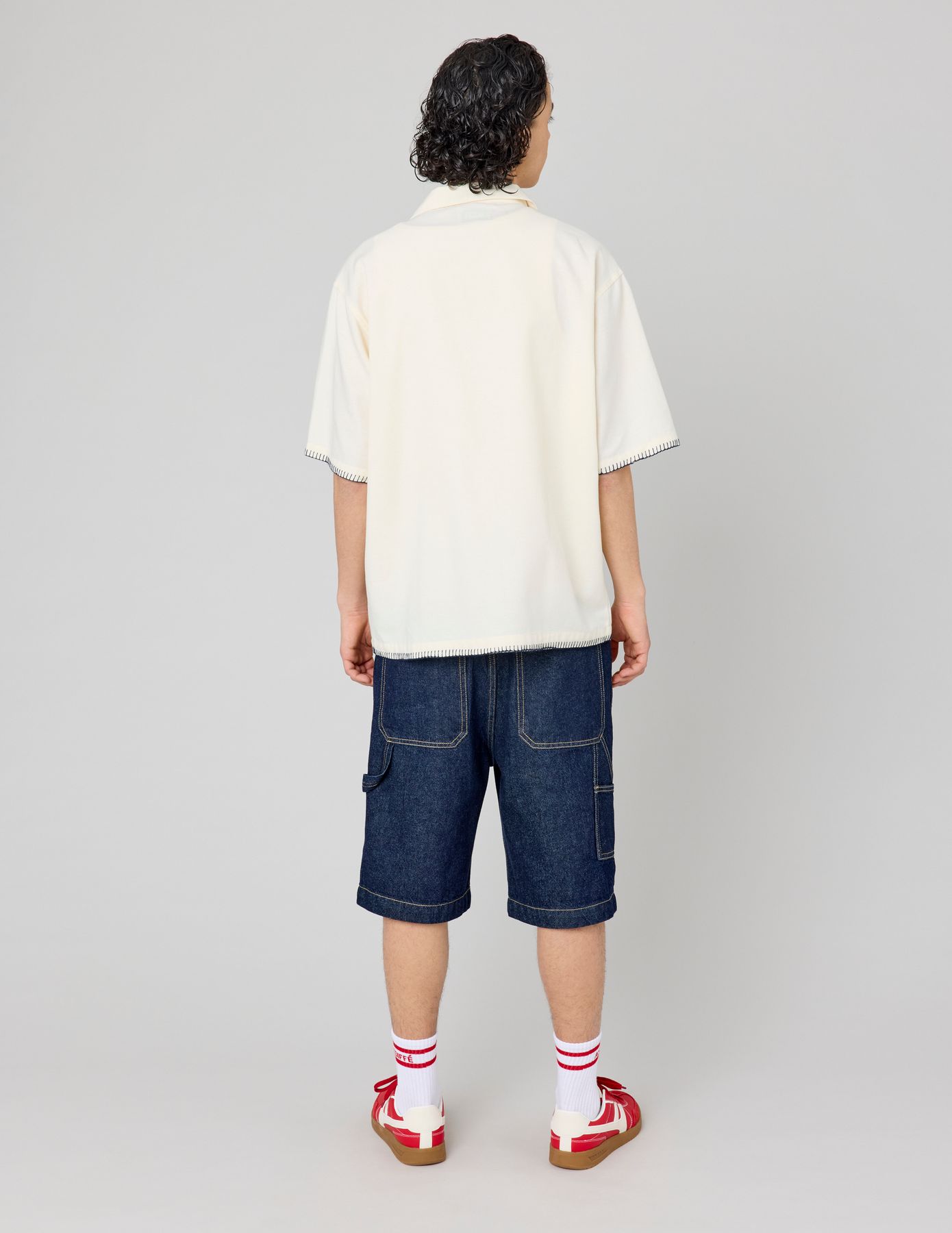 Chemise manches courtes brodée
