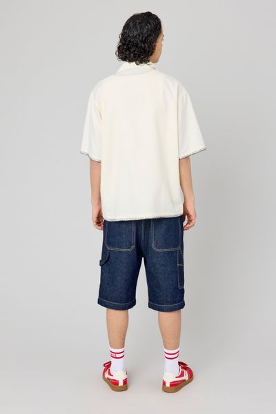 Chemise manches courtes brodée