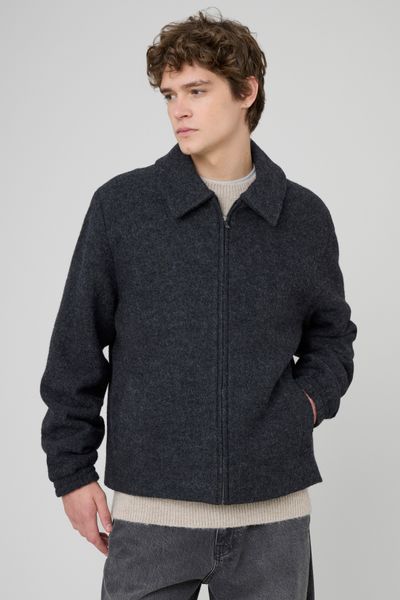 Blouson zippé en laine