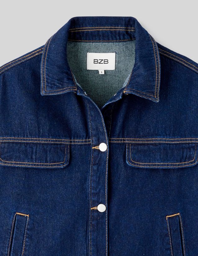 Veste en jean brut