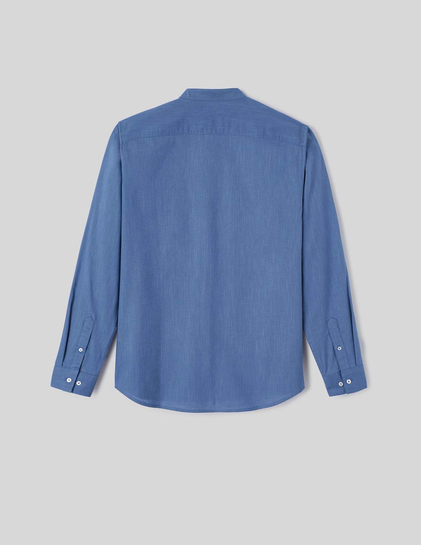 Chemise unie col mao