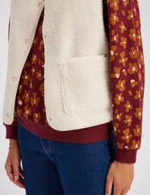 Gilet sans manches en sherpa